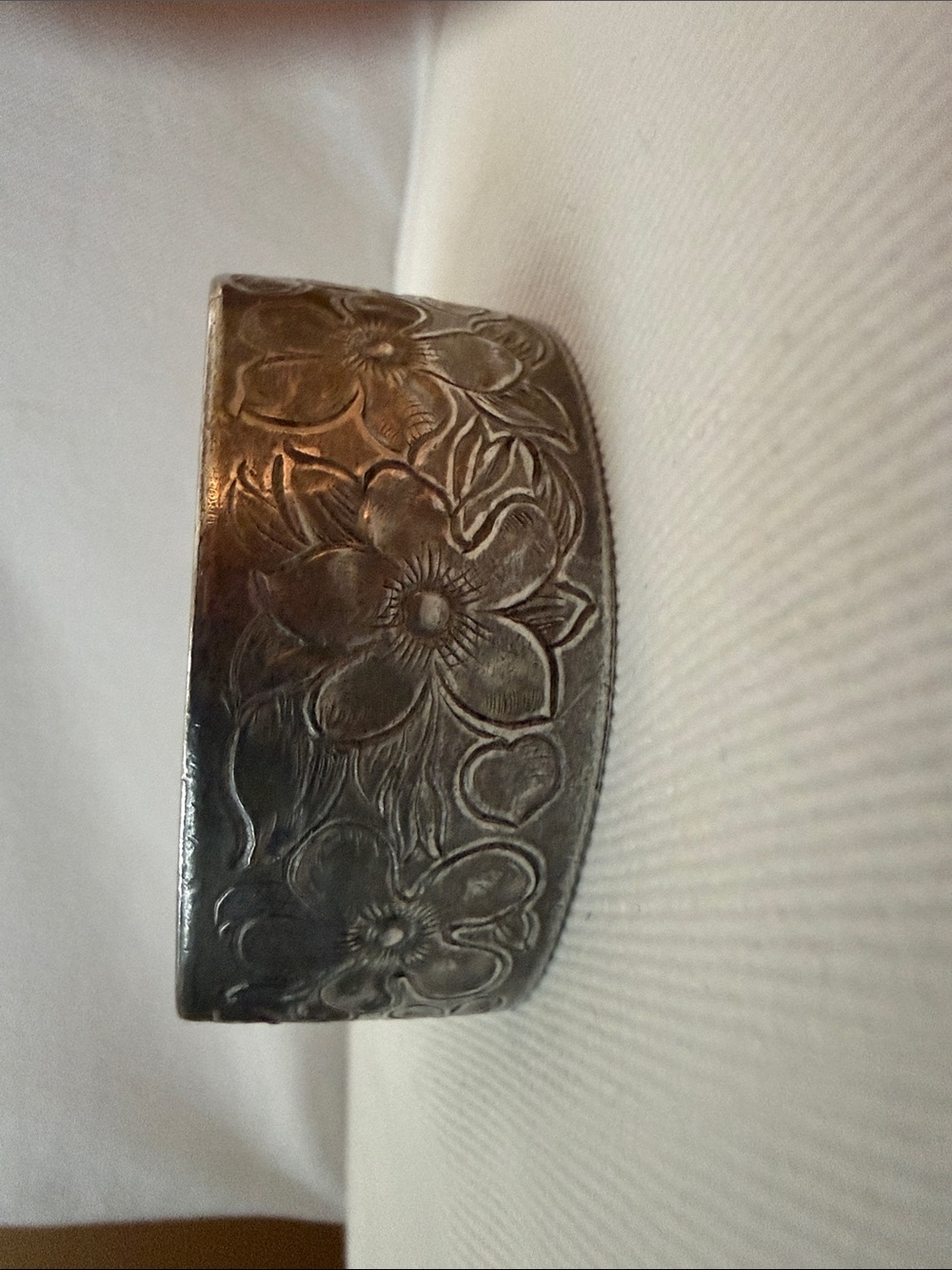 Salisbury Pewter Cuff Bracelet in “February”